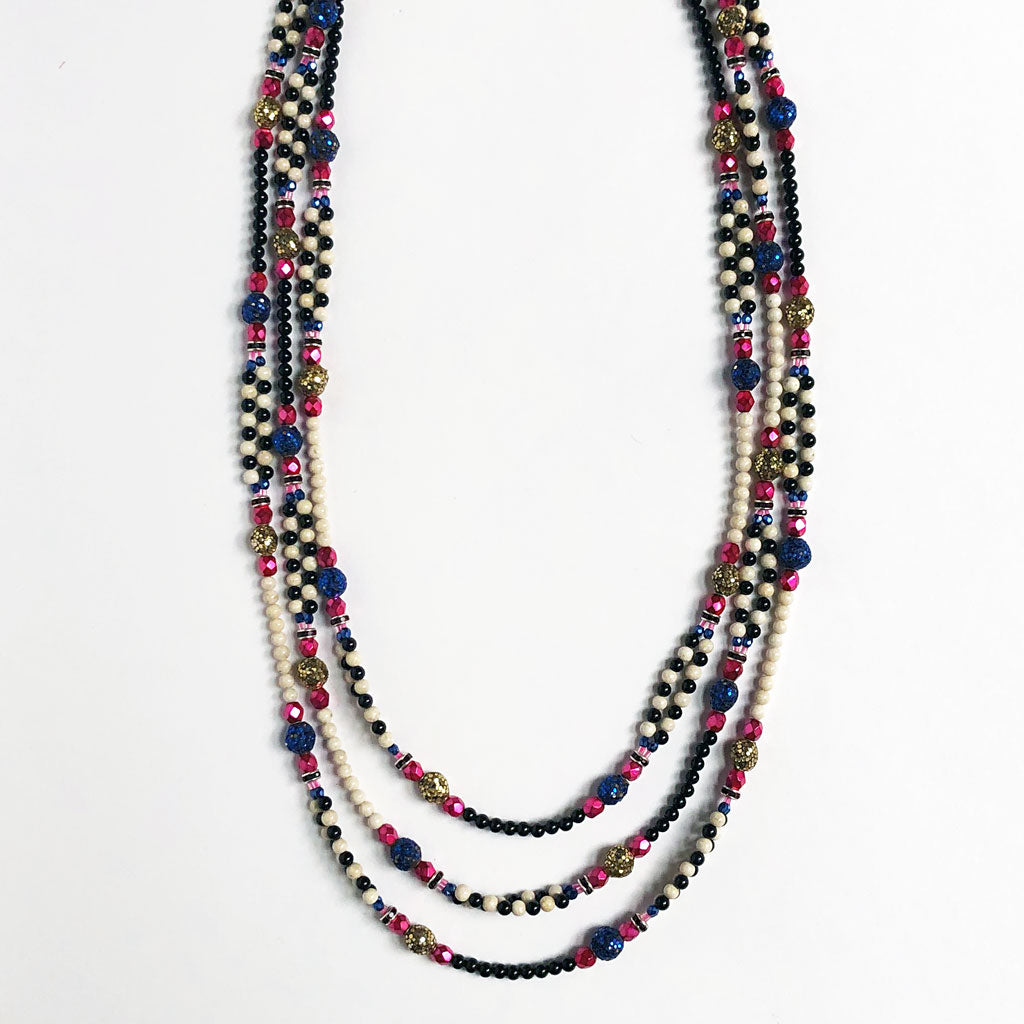 Extra Long Beaded Necklace – PATCH NYC